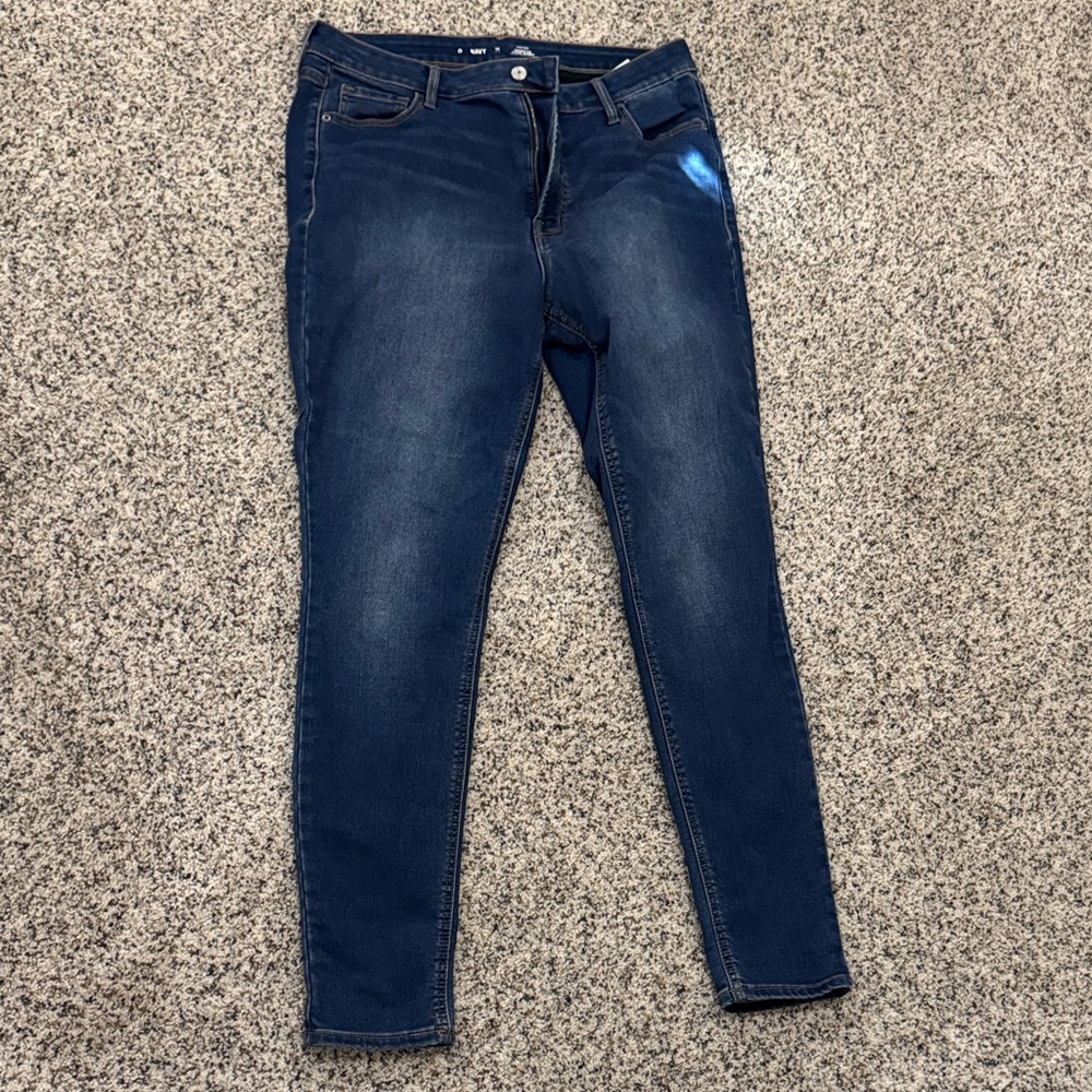 Old Navy Women's Dark Blue Skinny Jeans
